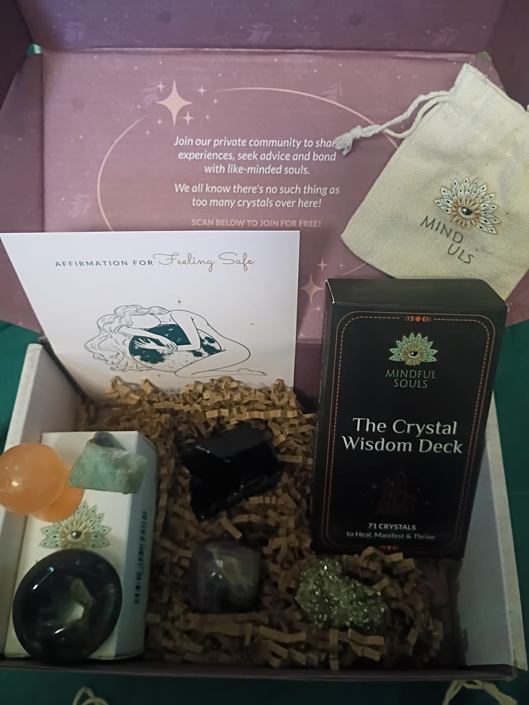 Customer photo review of Crystal Subscription Box