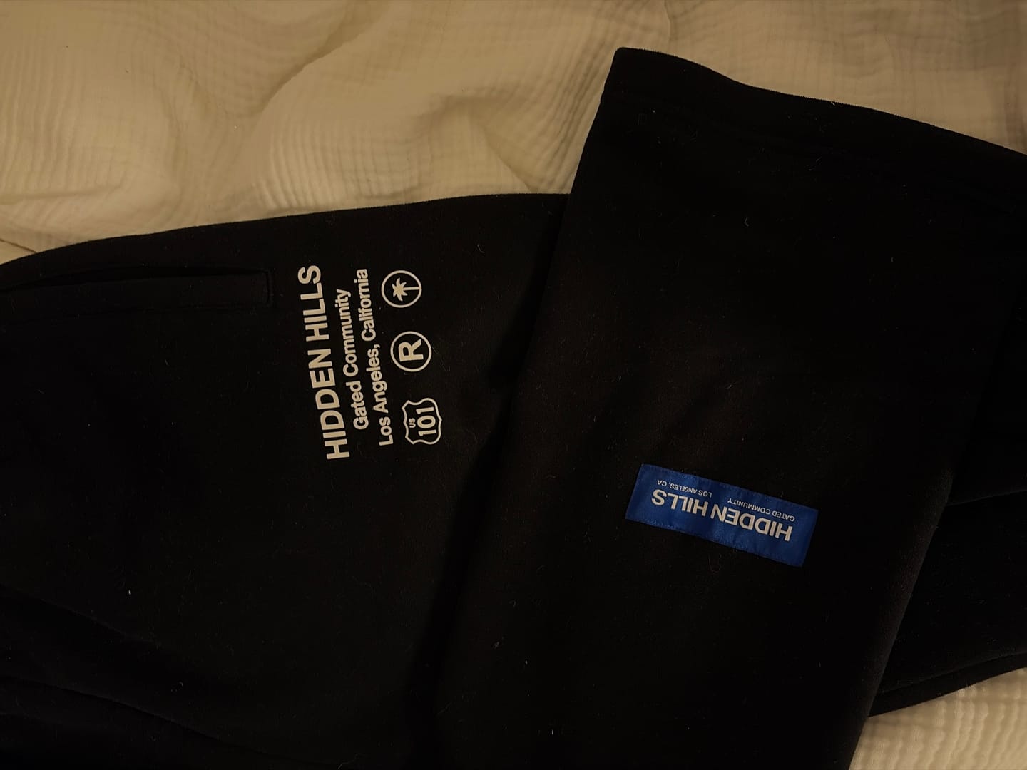 Customer photo review of LABEL STRAIGHT LEG SWEATPANTS BLACK