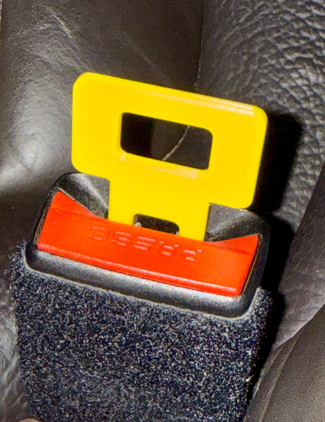 Customer photo review of Seatbelt Chime Silencer Plug-in Clip