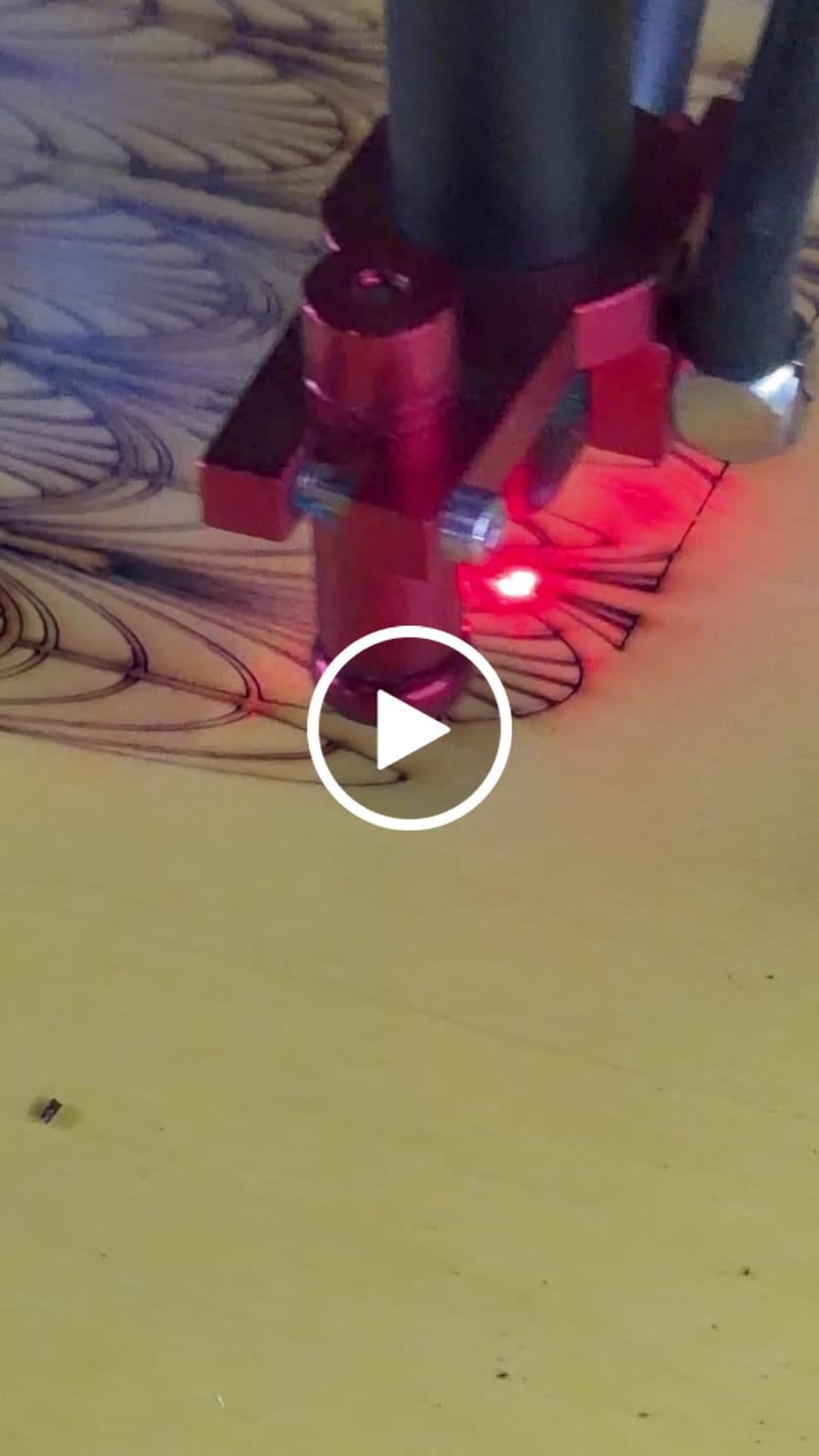 Customer video review of Monport Reno65 Pro Vision 65W Desktop CO2 Laser Engraver & Cutter (24" X 16") with 8MP HD Camera and Magnetic Assisted Focus
