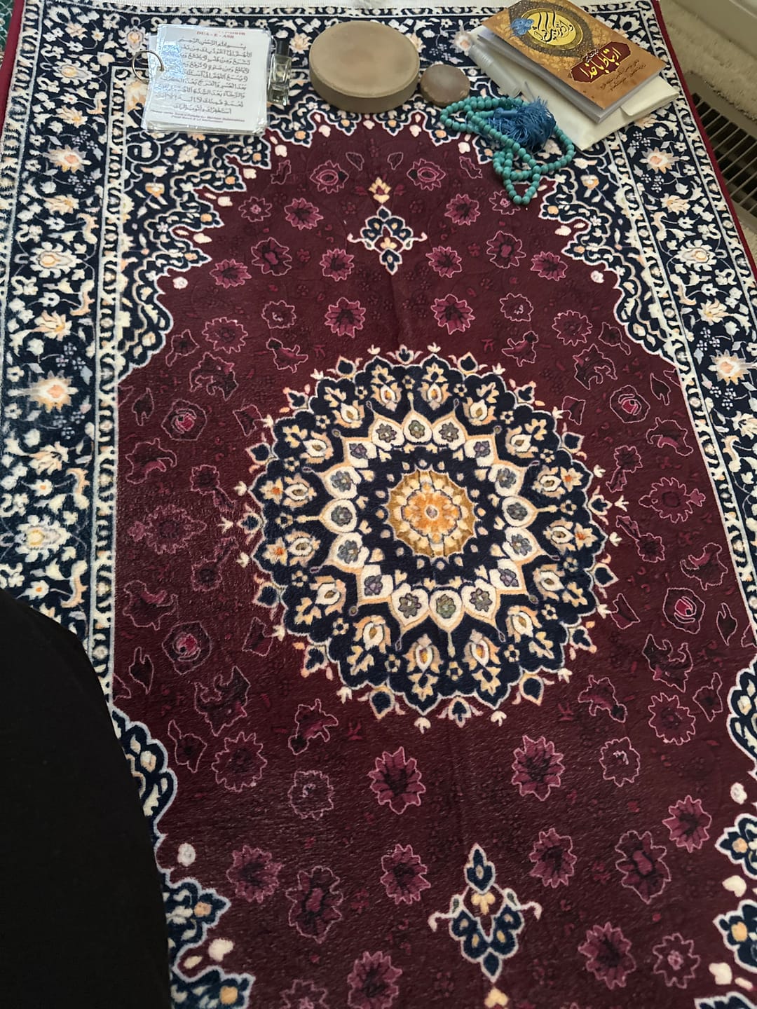 Customer photo review of Moroccan Padded Prayer Mat