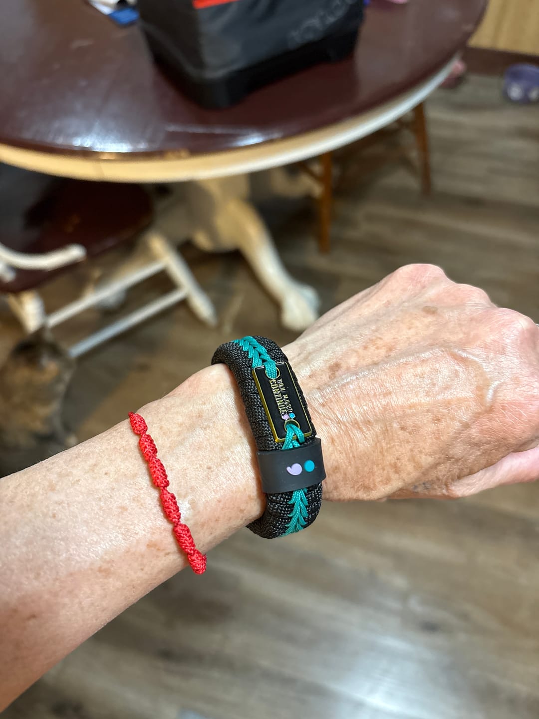 Customer photo review of "Continue ;" - Paracord Bracelet