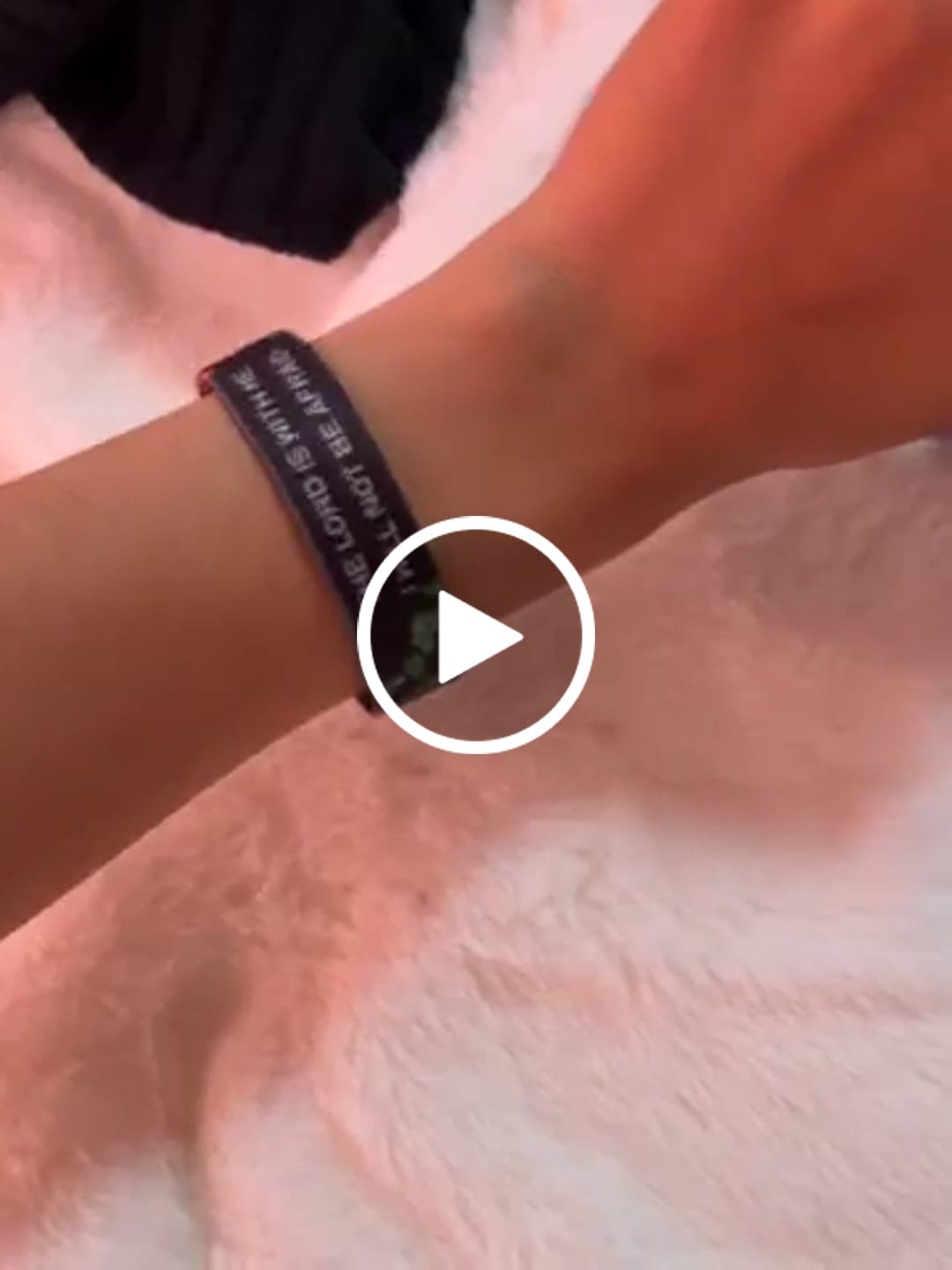 Customer video review of Daily Bible Verse Wristband