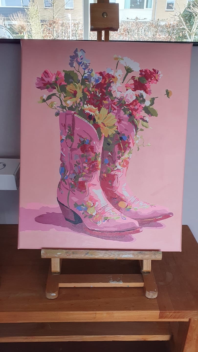 Customer photo review of Cowboylaarzen met bloemen