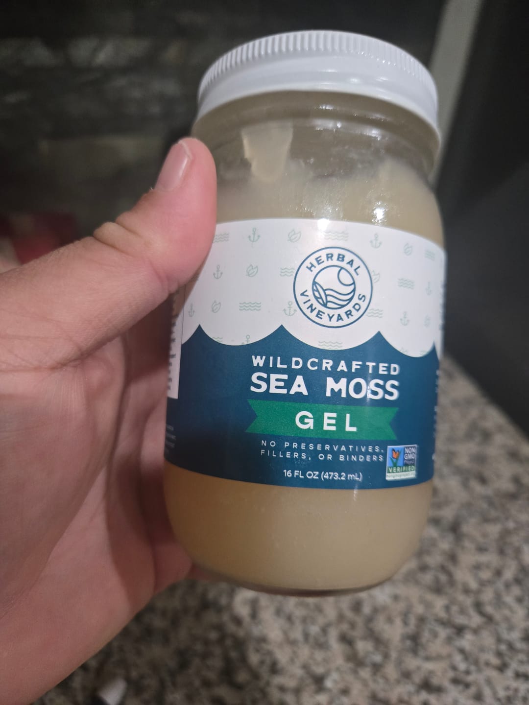 Customer photo review of EXCLUSIVE GOLD SEA MOSS GEL