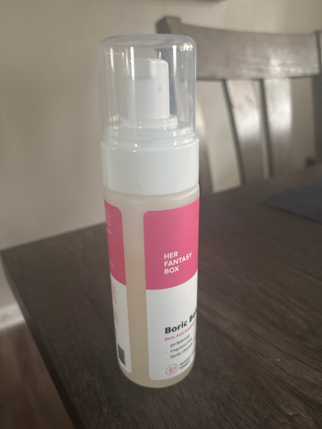 Customer photo review of Boric Balance - Sensitive Boric Acid Foam pH Wash - Natural Ingredients
