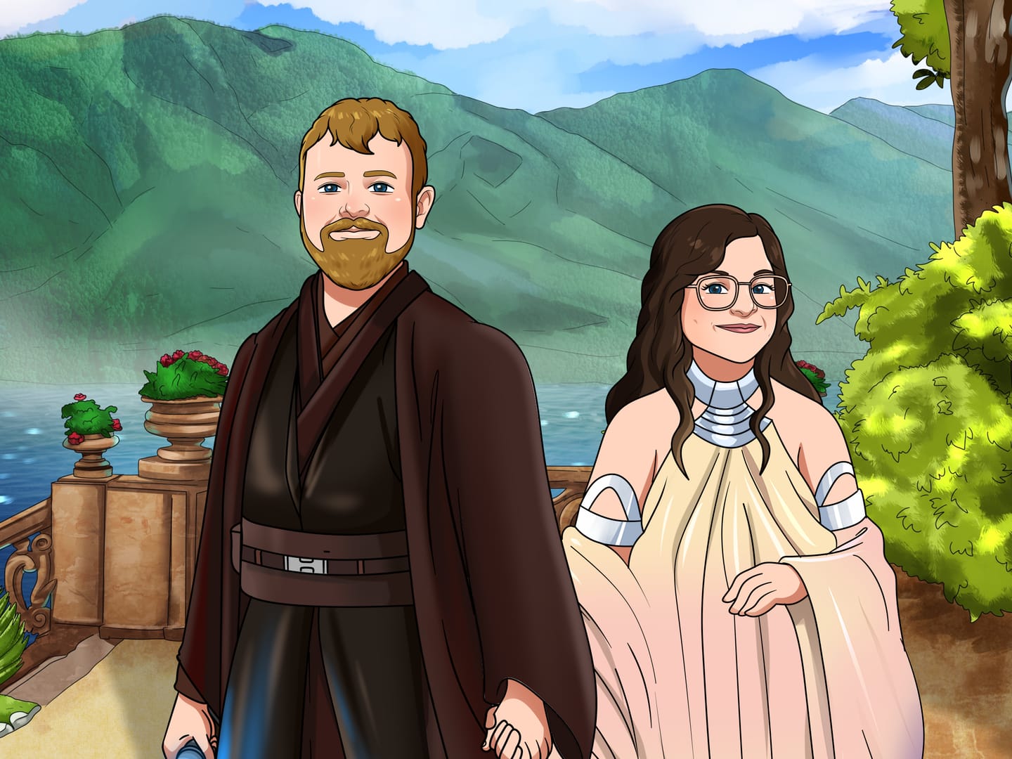 Customer photo review of Make Me Jedi Digital Portrait