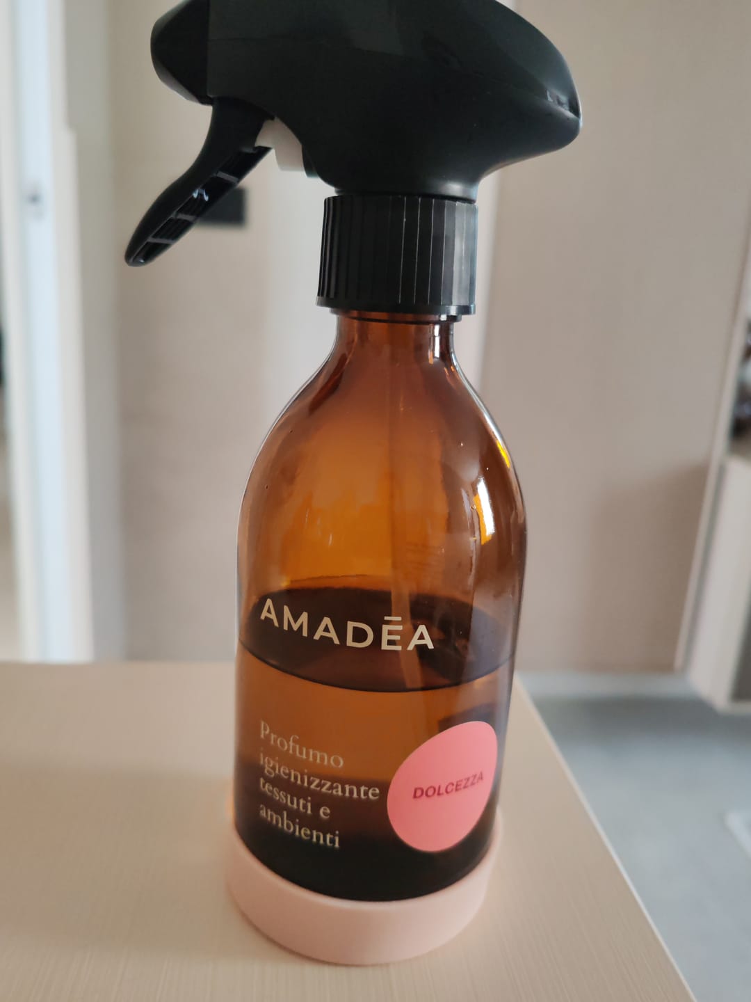Customer photo review of Profumo "Dolcezza" igienizzante tessuti e ambienti 300ml