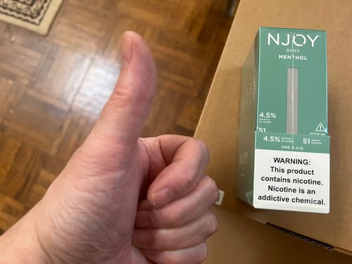 Customer photo review of NJOY Daily