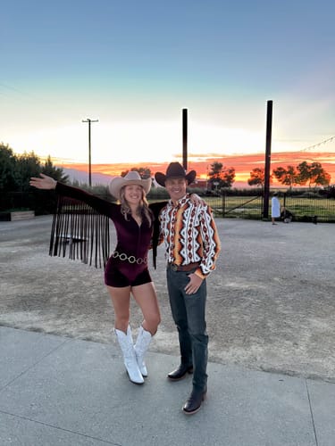 Customer photo review of Mulberry Velvet Glitter Fringe Romper