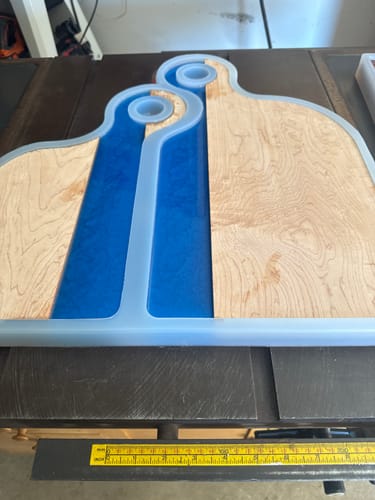 Customer photo review of 20x18x1" Romeo & Juliet Serving Board Set Silicone Mold - Nesting Serving Boards Mold