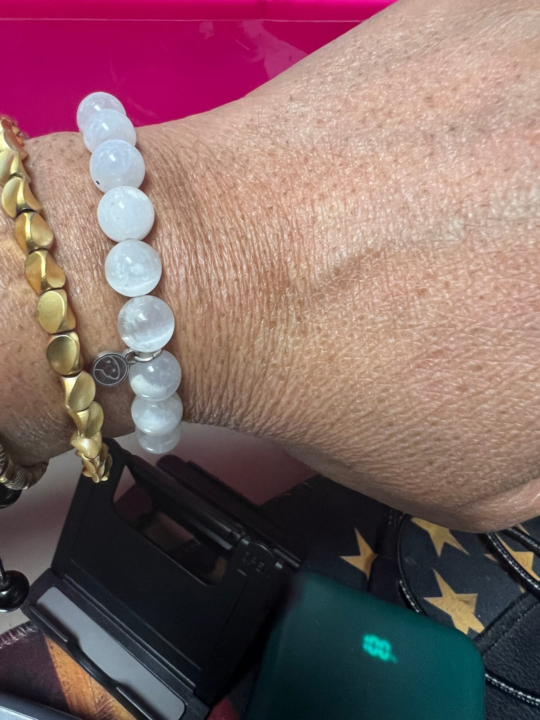 Customer photo review of Selenite Bracelet