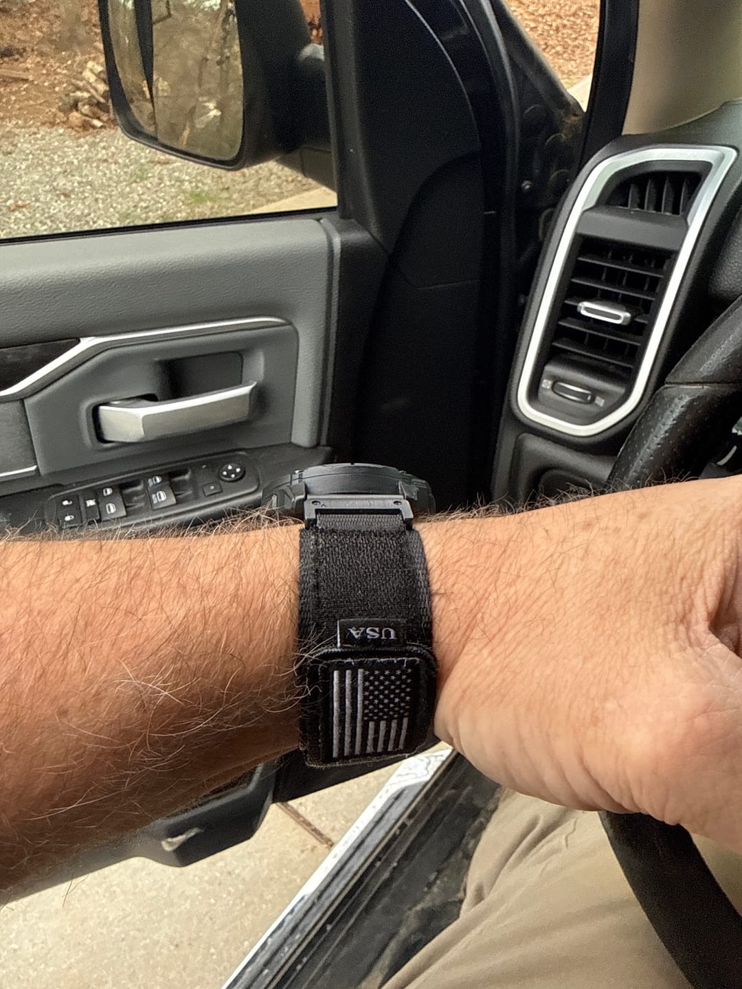 Customer photo review of Garmin Fenix Nylon Strap - Tough, Tactical, QuickFit Band