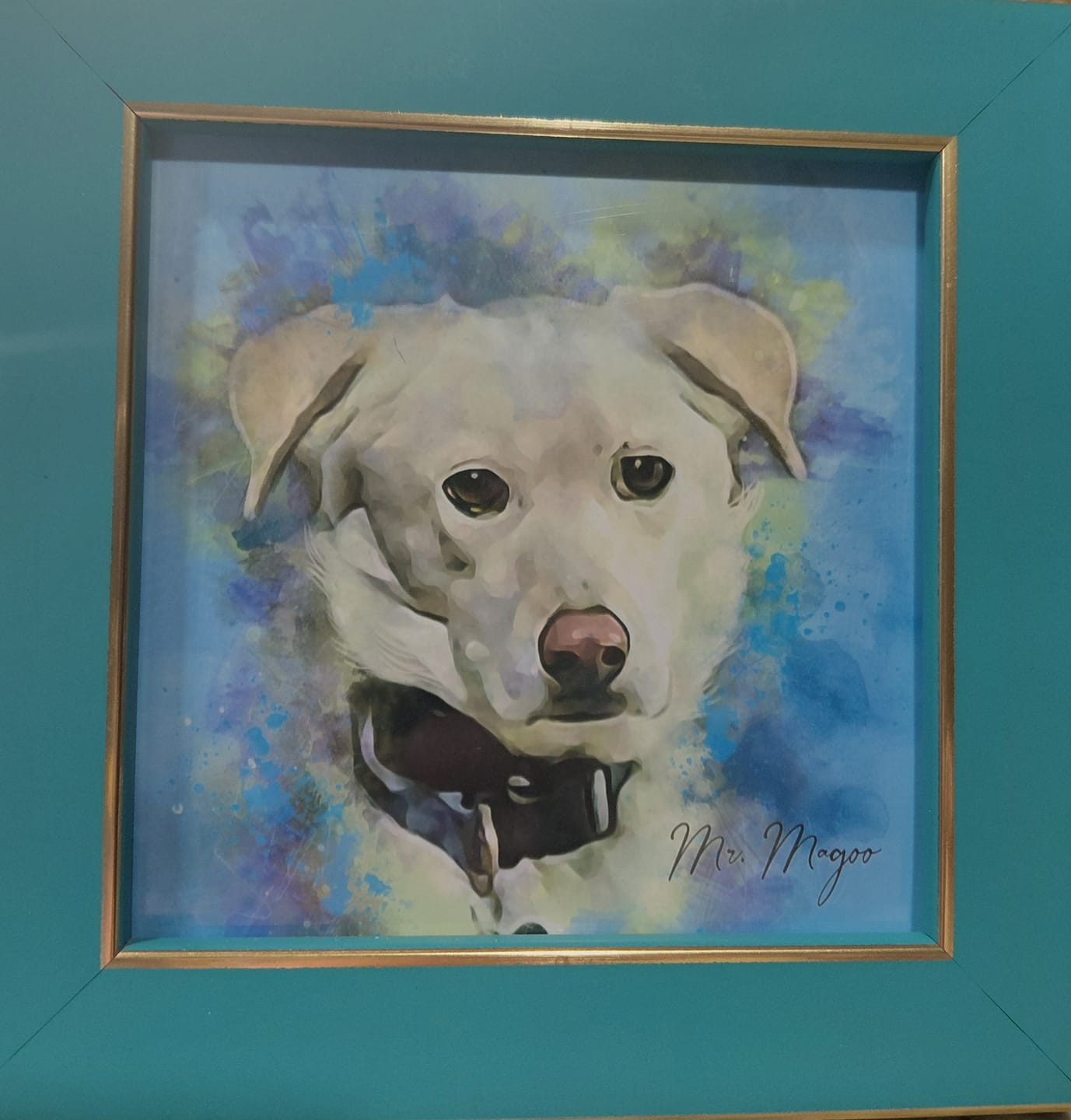 Customer photo review of Custom Watercolor Pet Portrait – BlossomTails