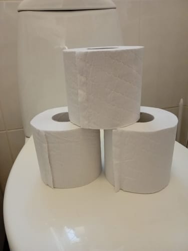 Customer photo review of 100% Recycled Toilet Paper