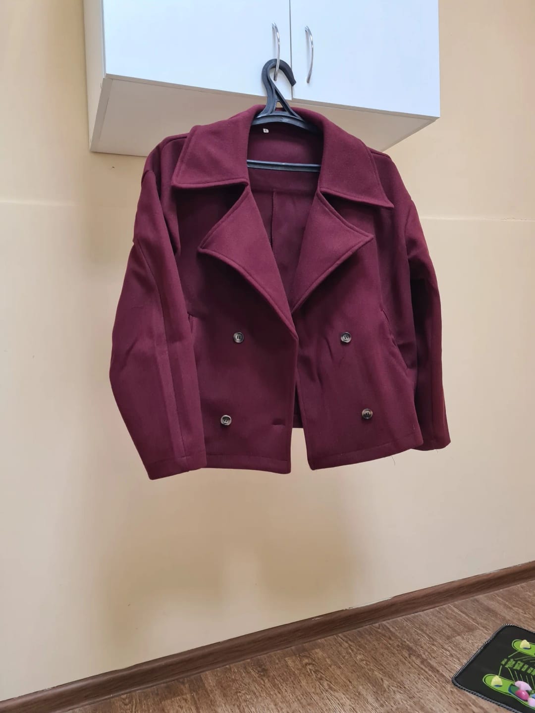 Customer photo review of Vannie Short Double-Breasted Coat