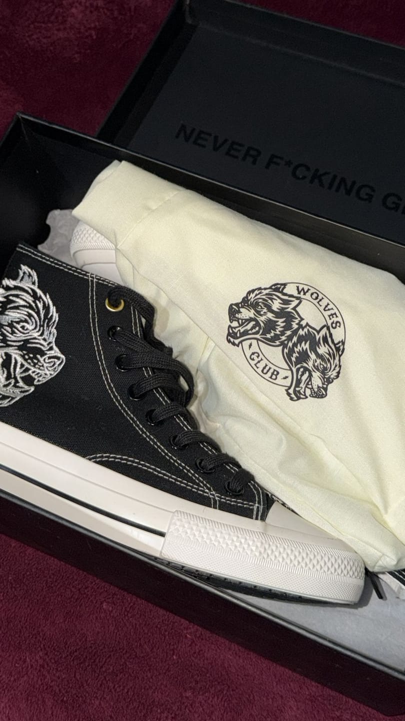 Customer photo review of EMBROIDERED W1 DIOS HIGH TOP SHOES