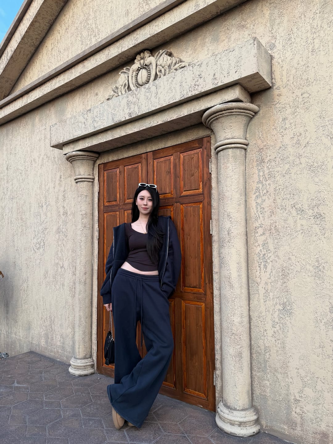 Customer photo review of 0122tepll Cardigan Jacket & Drawstring Wide-Leg Pants Set
