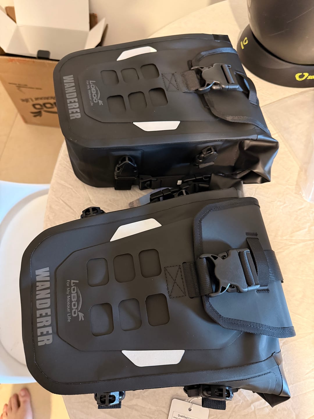Customer photo review of Alps Inflatable Crash Bar Bag | 300KG Passive Protection | IPX7 Waterproof