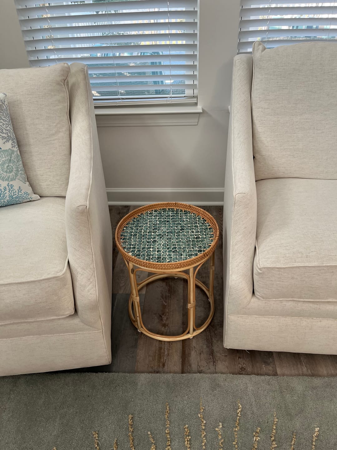 Customer photo review of Sirena Rattan Table Set