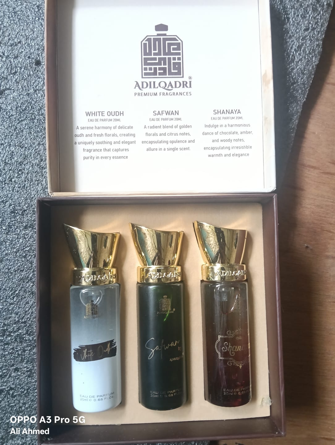 Customer photo review of Captivating Trio 3 Pcs Set Of Premium Perfume Spray