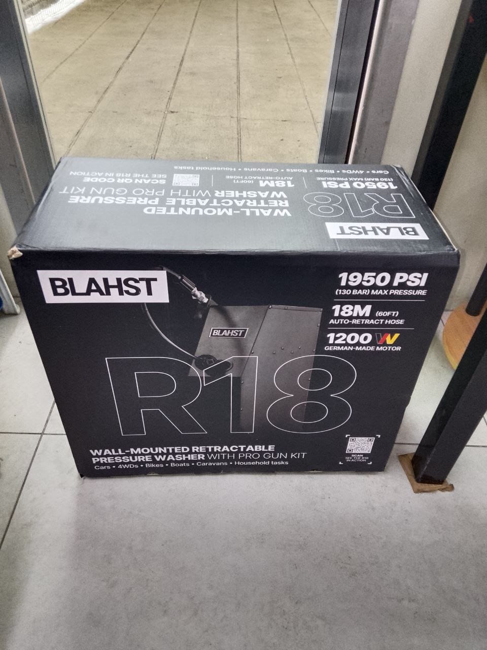 Customer photo review of Wall-Mounted R18 Pressure Washer - PH