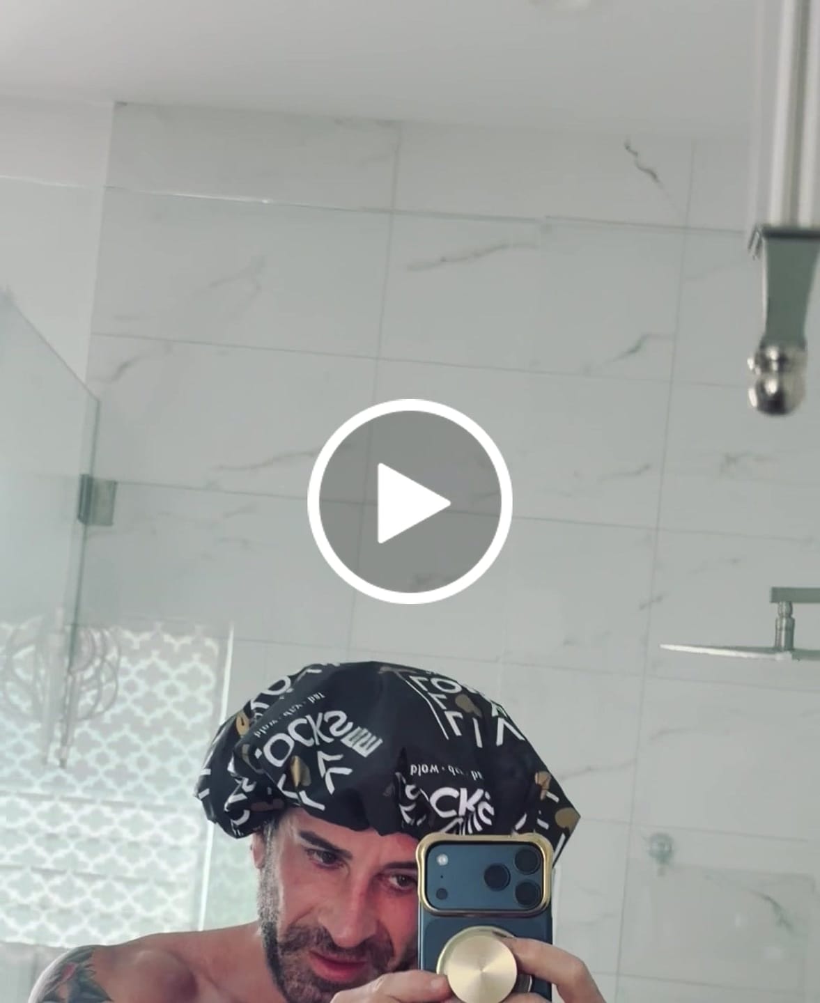 Customer video review of Shower Cap