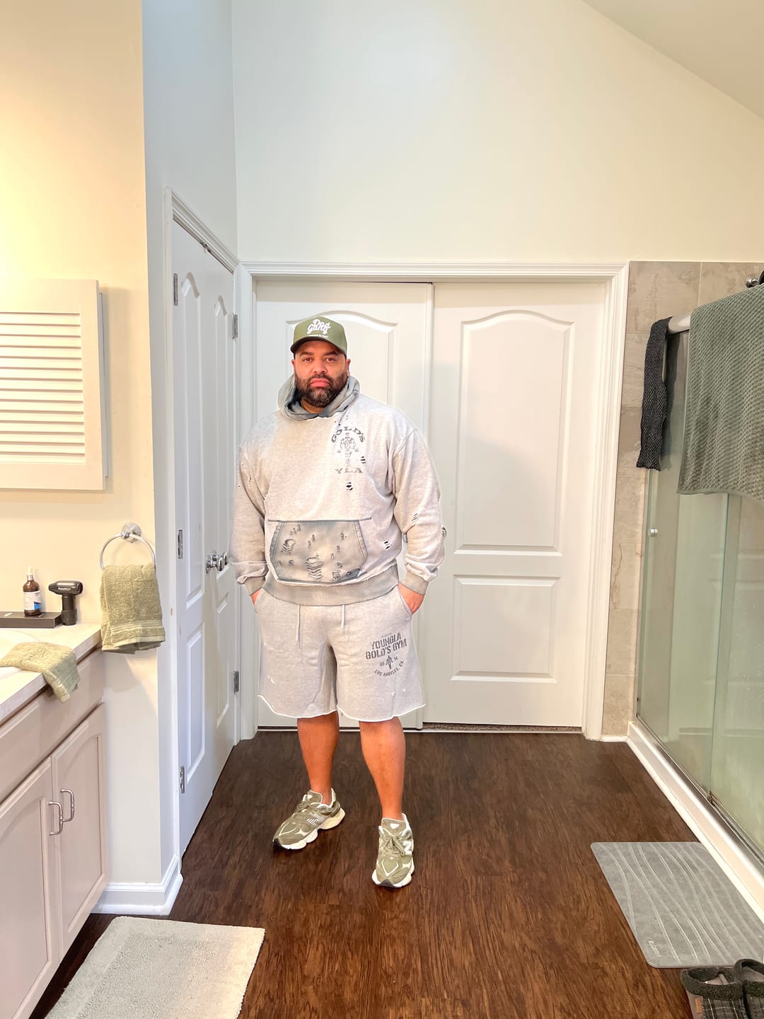 Customer photo review of 5168 - Gold's Iron Legacy Distress Hoodies