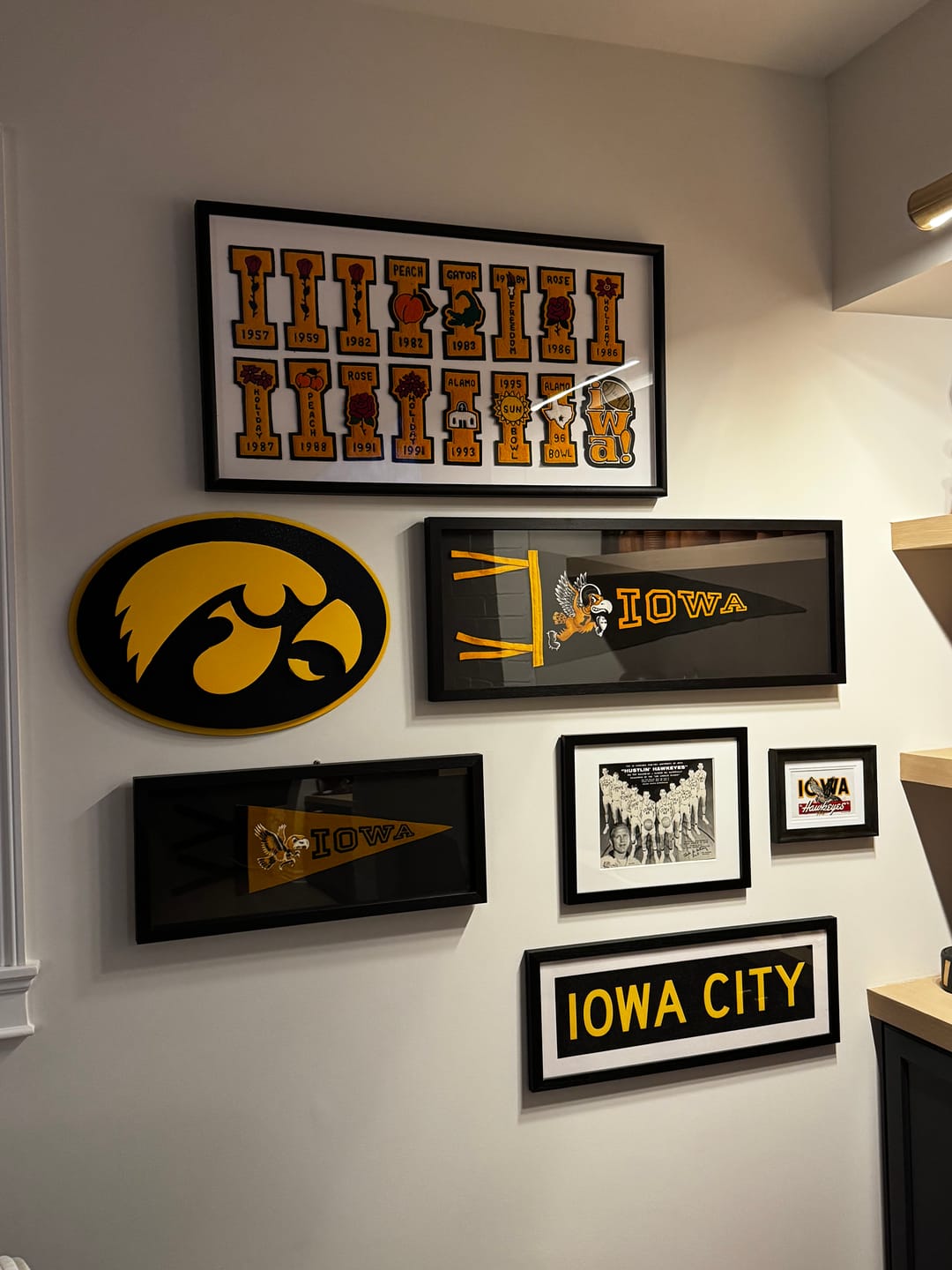 Customer photo review of Iowa Hawkeyes Tigerhawk 3D Metal Wall Art
