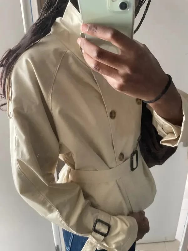Customer photo review of Leila Trench Coat