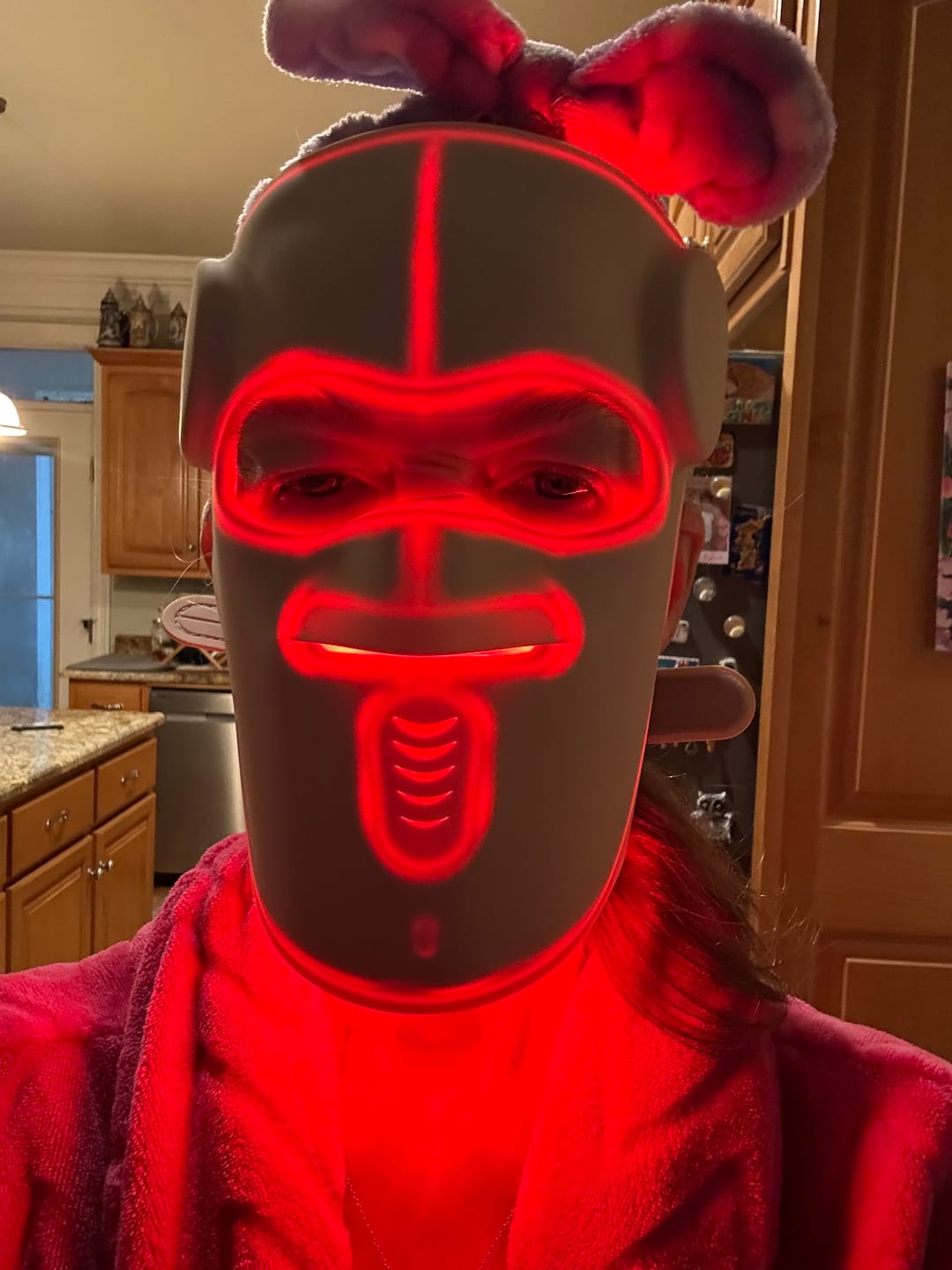 Customer photo review of Hatch Halo™ Dermatologist Grade 3-in-1 Light Therapy Mask