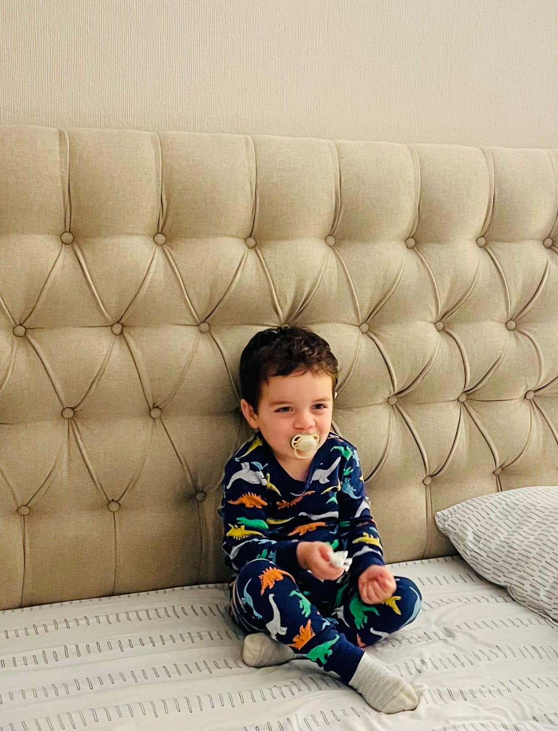Customer photo review of Pijama Dinosaurios Azul