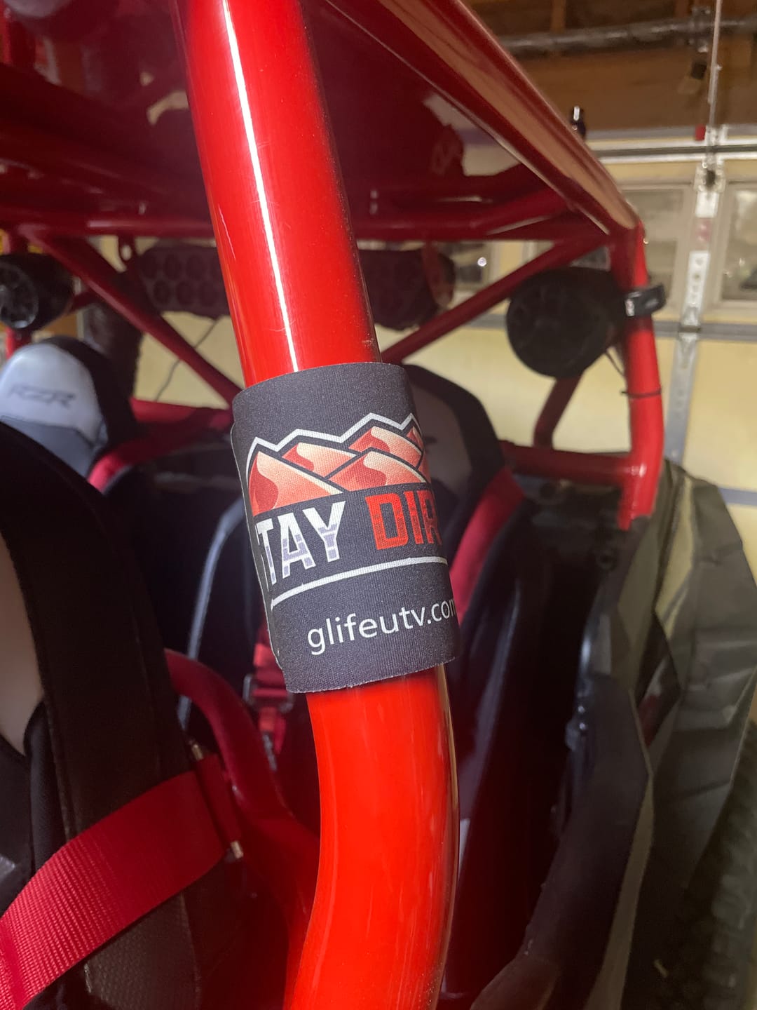 Customer photo review of Stay Dirty Koozie