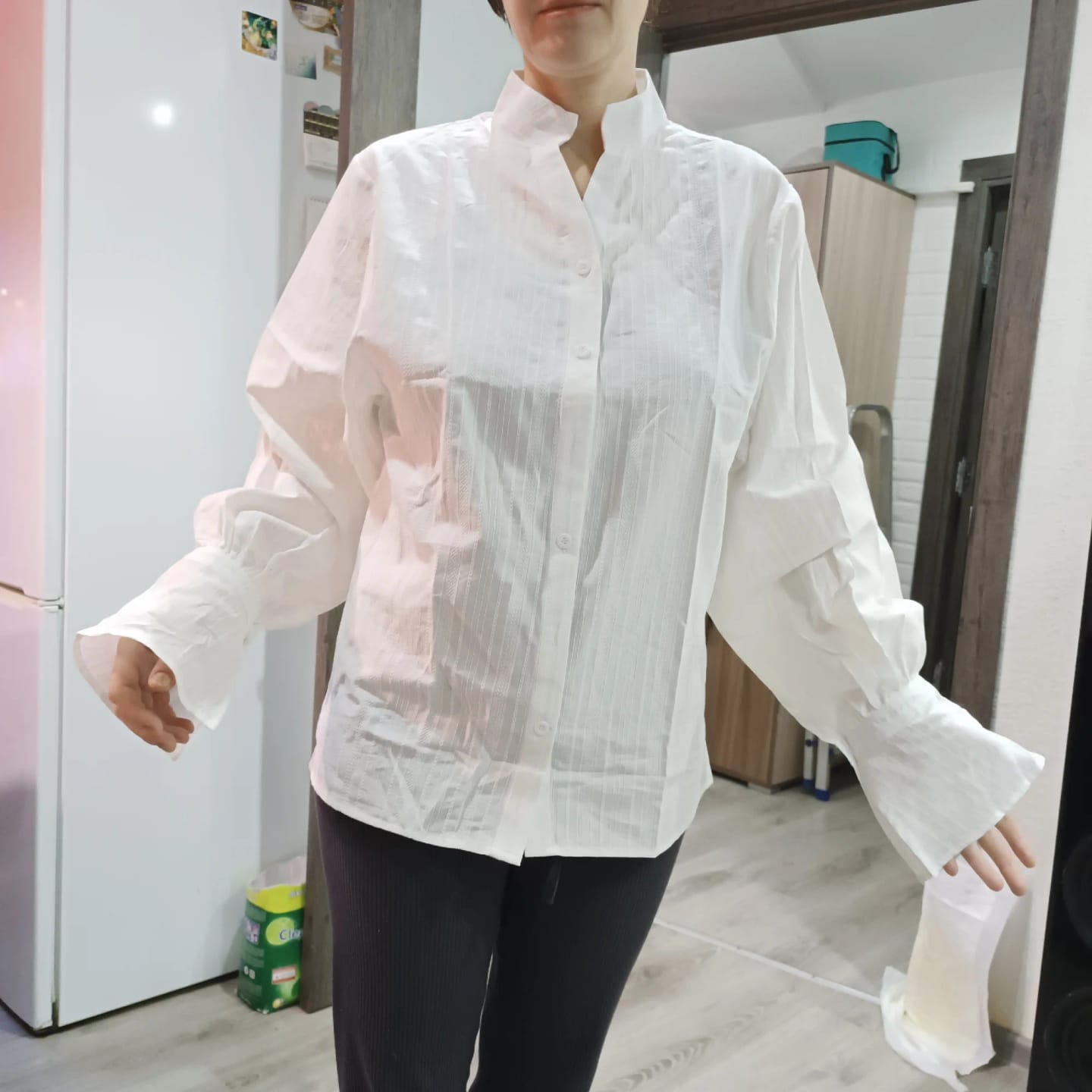 Customer photo review of Merry Oversized Blouse