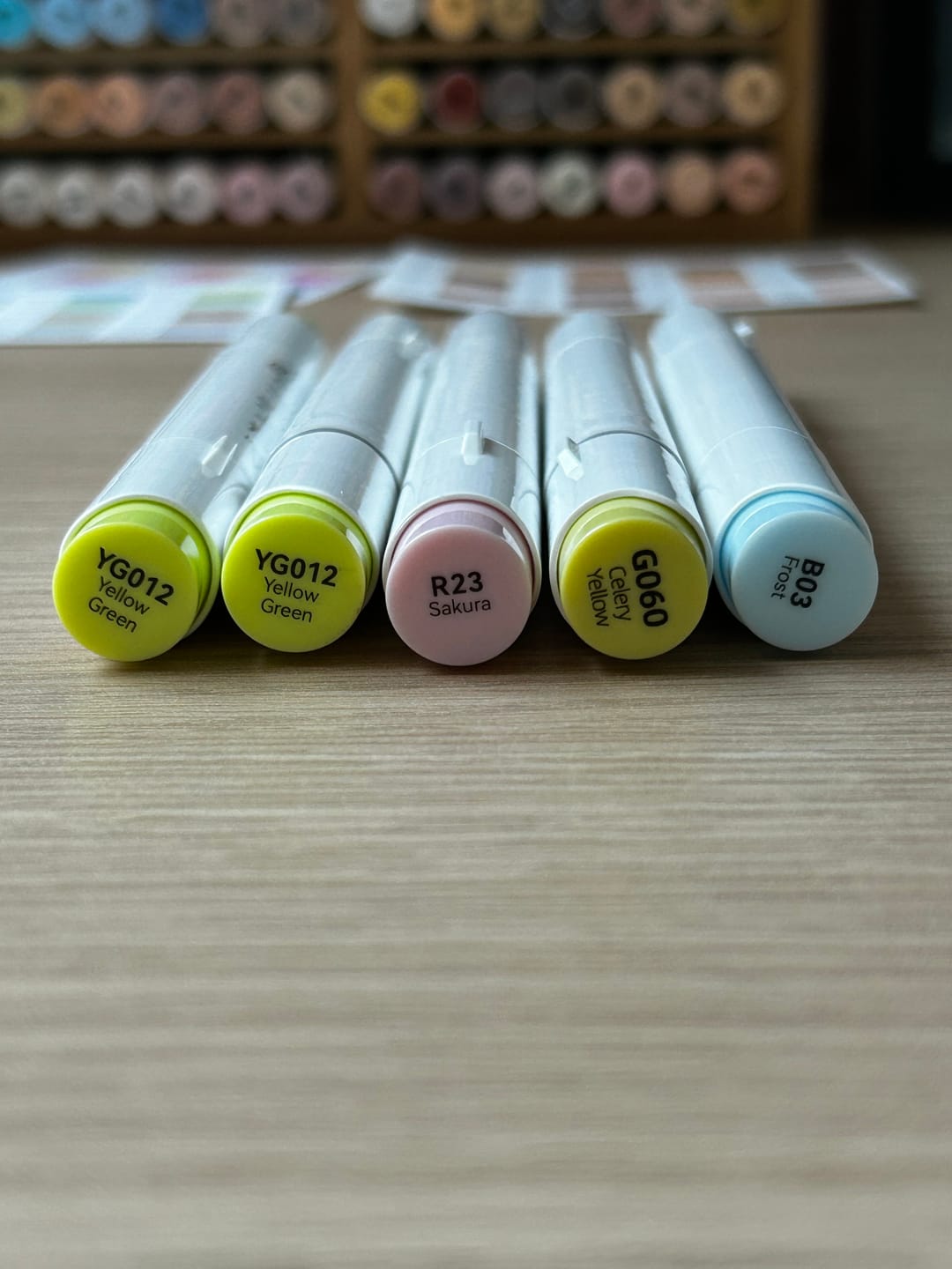 Customer photo review of Ohuhu Honolulu B YG012 (Replace GY4) Individual Marker, Brush & Fine