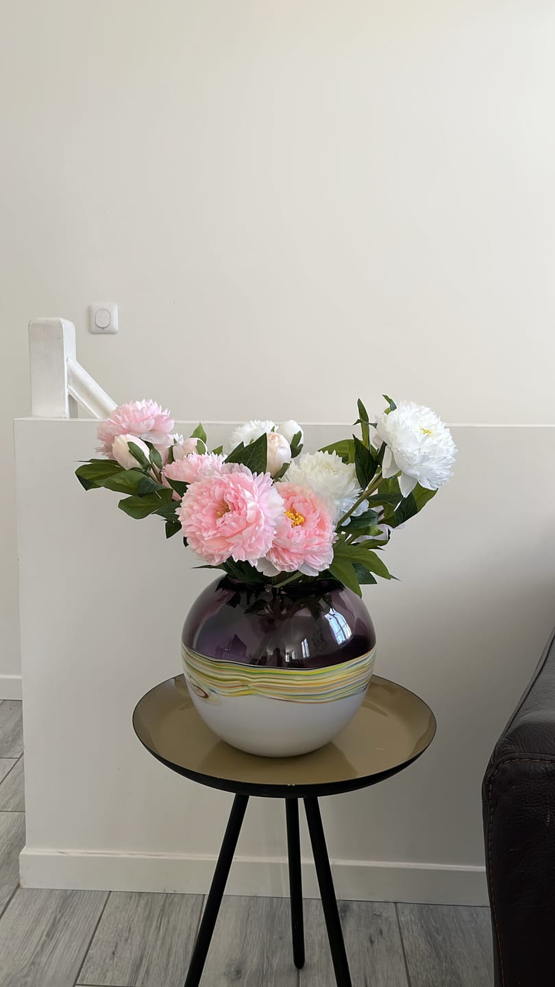Customer photo review of Pivoines - Mélange (6 tiges / 18 têtes de fleurs)