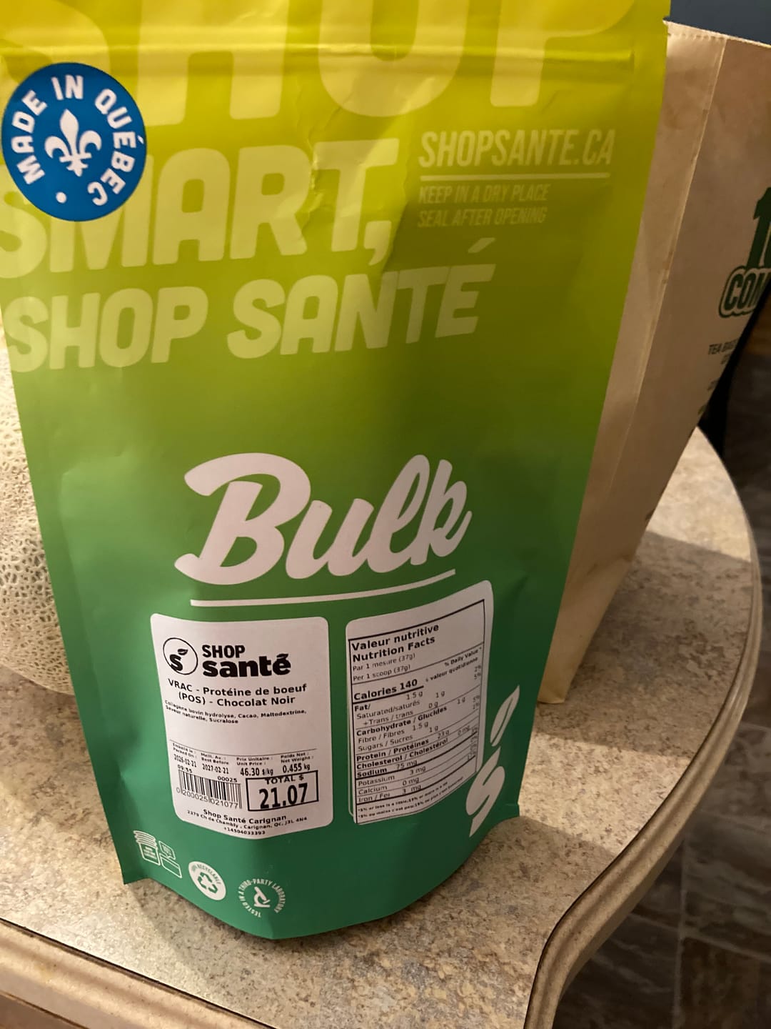 Customer photo review of VRAC - Protéine végétale - 1lb