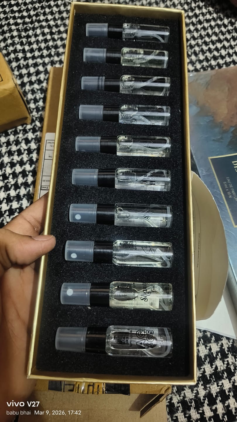 Customer photo review of Assorted Luxury Attar Perfume Gift Set (6 × 5.5Ml)