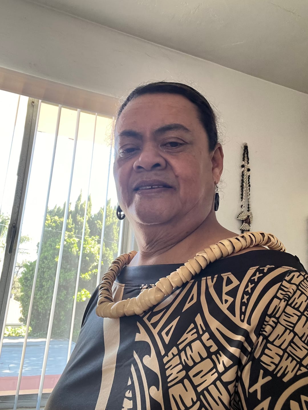 Customer photo review of American Samoa Puletasi Coat Of Arms Lauhala Circle Style