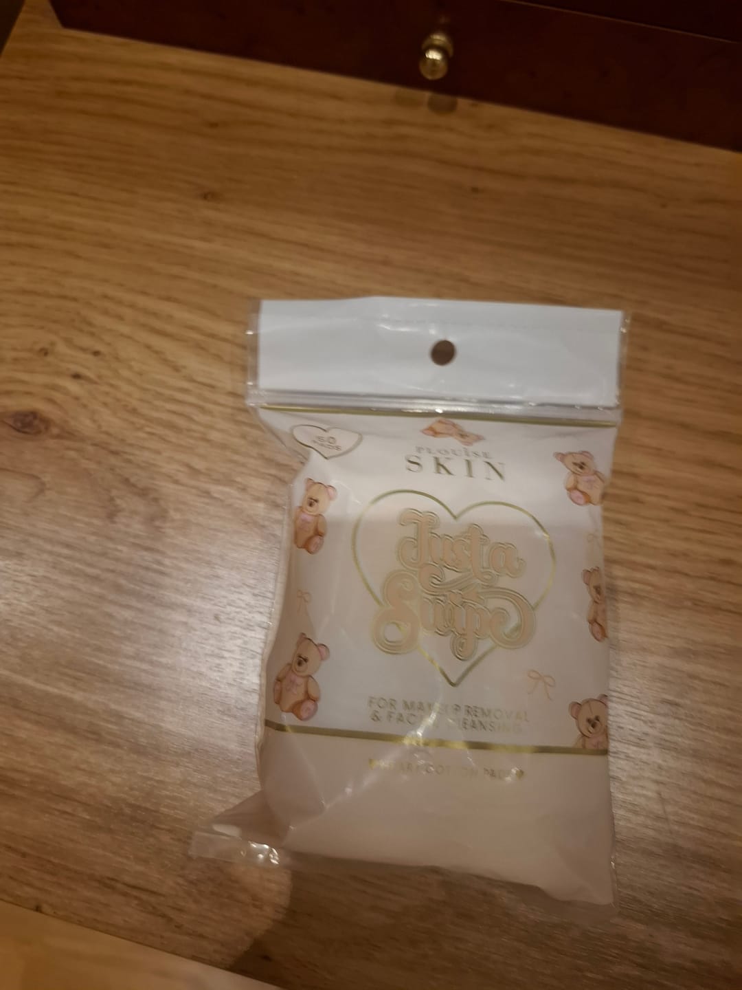 Customer photo review of P.Louise Just A Swipe Heart-Shaped Cotton Pads
