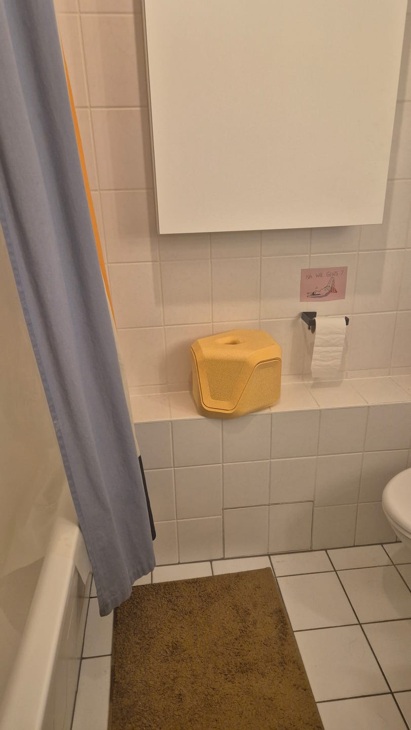 Customer photo review of stuul® Toilet Stool | The Poop Stool with Style