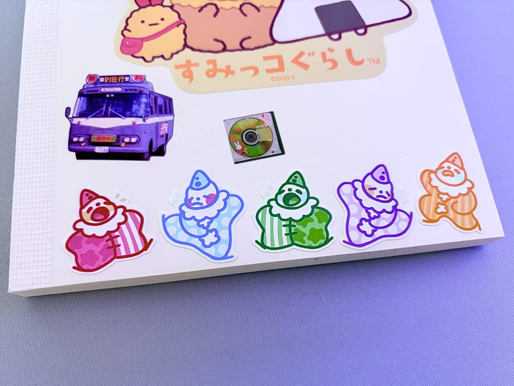 Customer photo review of Cute Lil Clowns Sticker Sheet