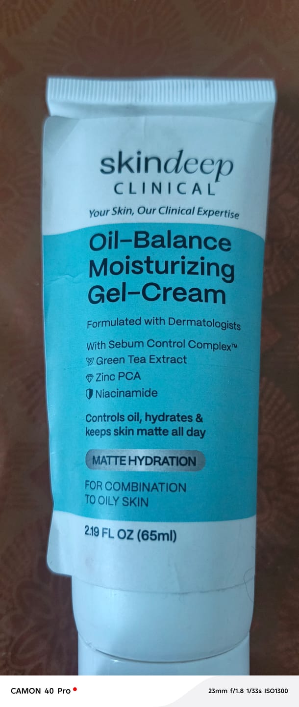 Customer photo review of Oil-Balance Moisturizing Gel-Cream