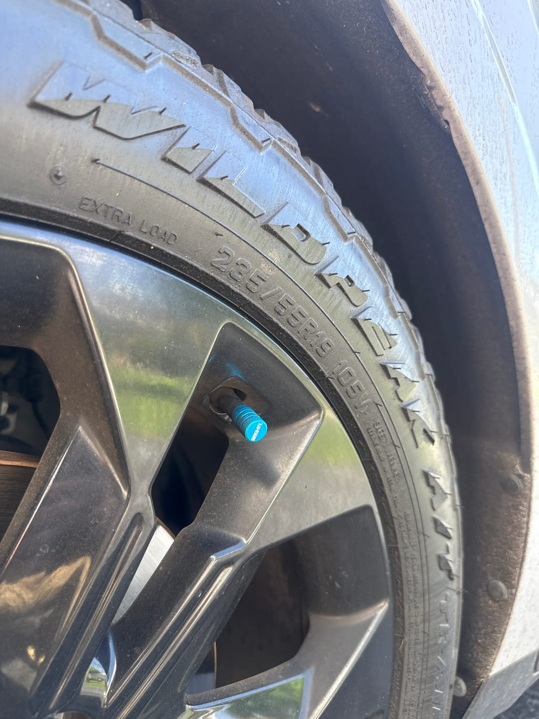 Customer photo review of 80Eighty® Teal Valve Stem Caps