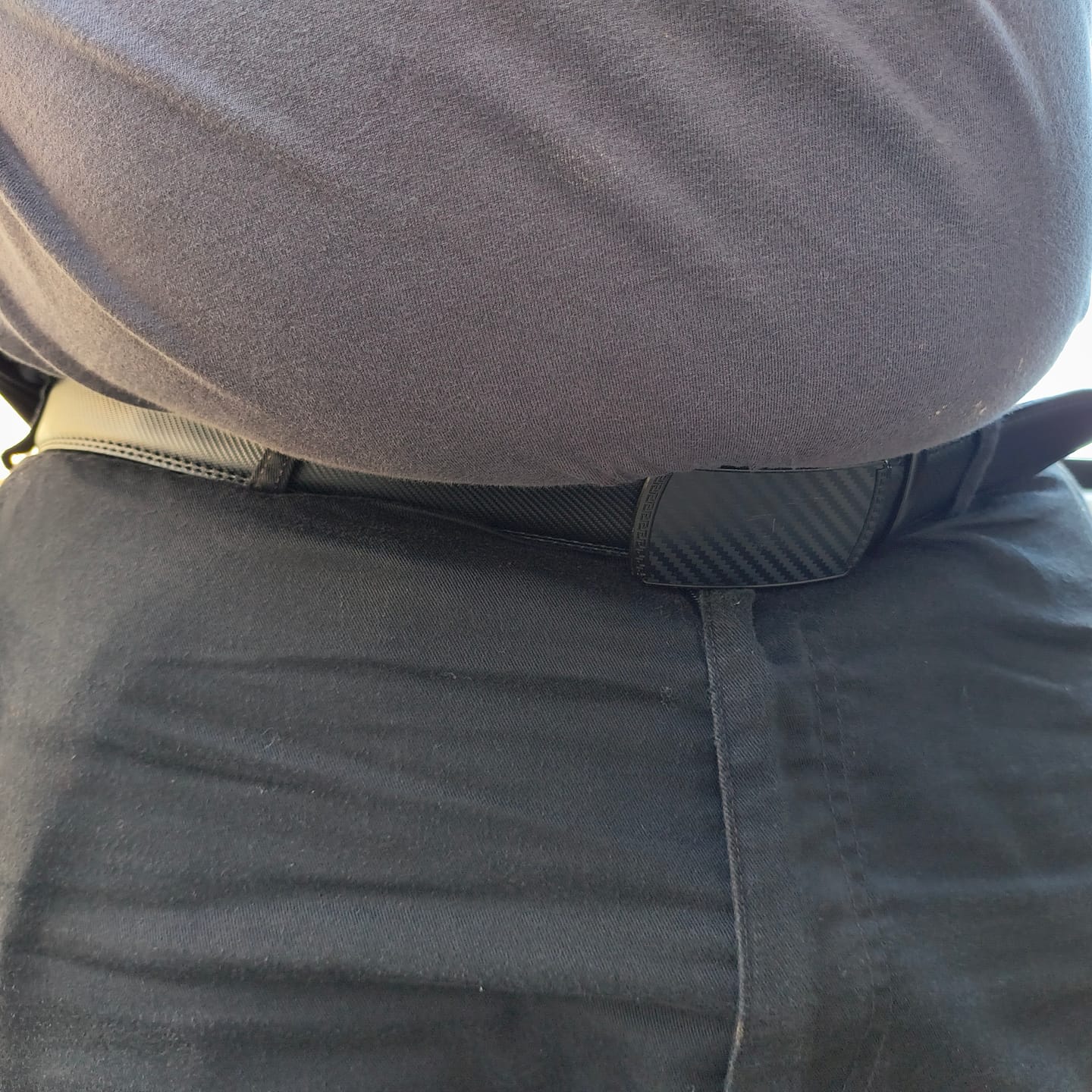 Customer photo review of Cinto de Cuero para Hombre con Ajuste Facíl