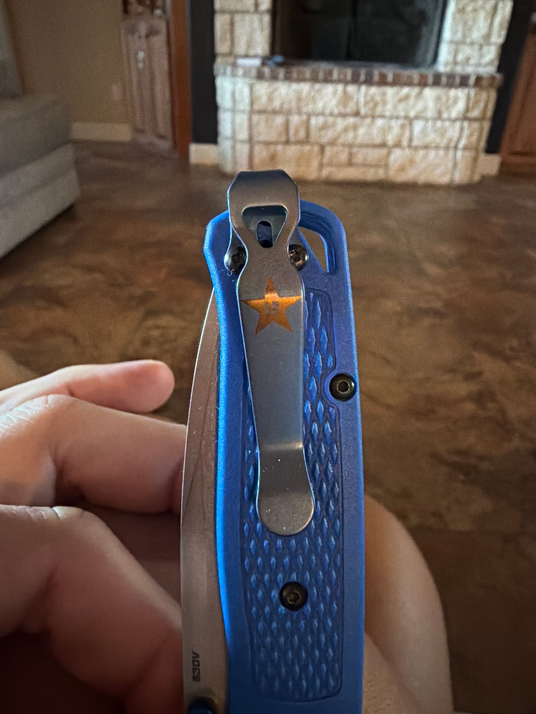 Customer photo review of Exclusive Spyderco Lone Star Deep Carry Pocket Clip