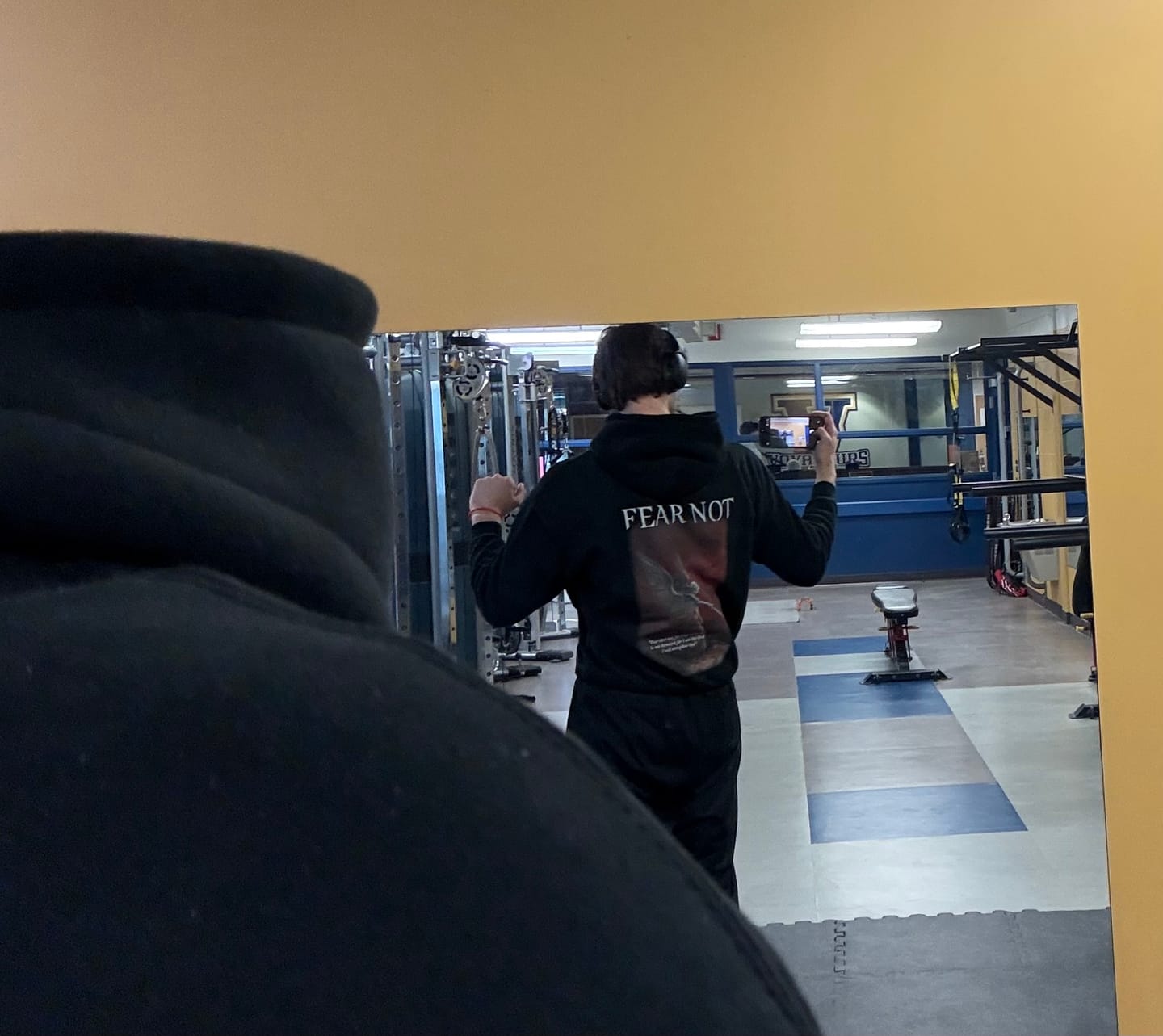 Customer photo review of Fear Not Hoodie - Black