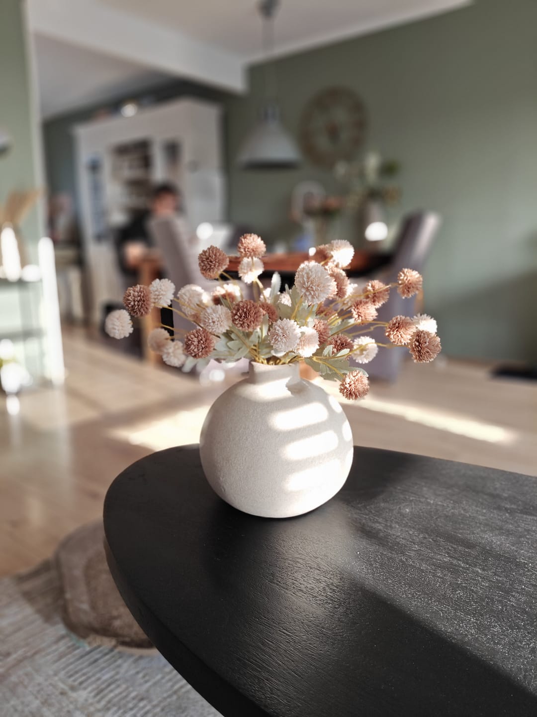 Customer photo review of Zijden Kiku Bloemen - Crème Mix