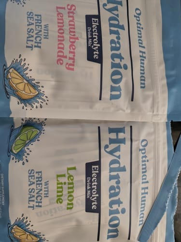 Customer photo review of Electrolyte Drink Mix with French Sea Salt