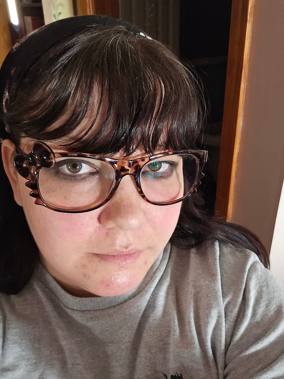 Customer photo review of Kitten Eyeglasses